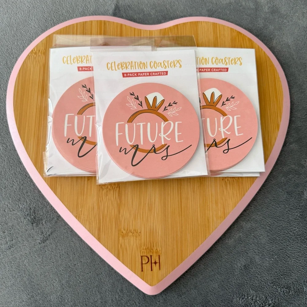 Future Mrs Celebration Coasters - Pink 56 total!